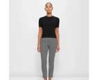 Carrie Ankle Length Skinny Bengaline Pants - Preview - Black