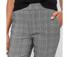 Carrie Ankle Length Skinny Bengaline Pants - Preview - Grey