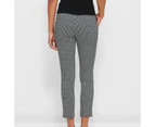 Carrie Ankle Length Skinny Bengaline Pants - Preview - Black