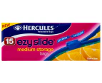 Hercules Ezy Slide Medium Storage Bags 15pk