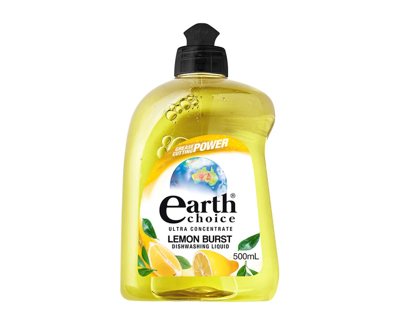 Earth Choice Ultra Concentrate Dishwashing Liquid Lemon Burst 500mL