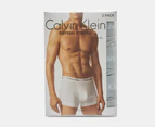 Calvin Klein Men's Cotton Stretch Trunks 3-Pack - Grey Marle