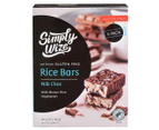 3 x 5pk Simply Wize Rice Bars Milk Choc 90g