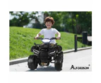 ALFORDSON Kids Ride On Car Electric ATV Toy 25W Motor W/ USB MP3 LED Light Black