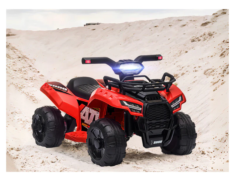 ALFORDSON Kids Ride On Car Electric ATV Toy 25W Motor W/ USB MP3 LED Light Red