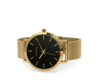 TONY+WILL Unisex 42mm Classic Stainless Steel Watch - Gold/Black