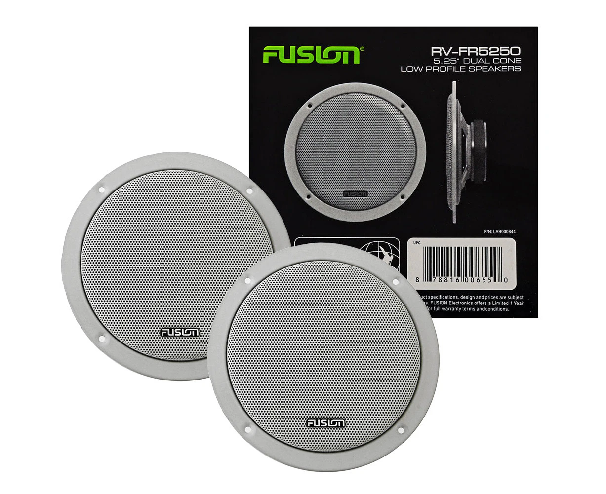 Fusion RV-FR5250 5in 100W Super Slim RV Speakers Pair