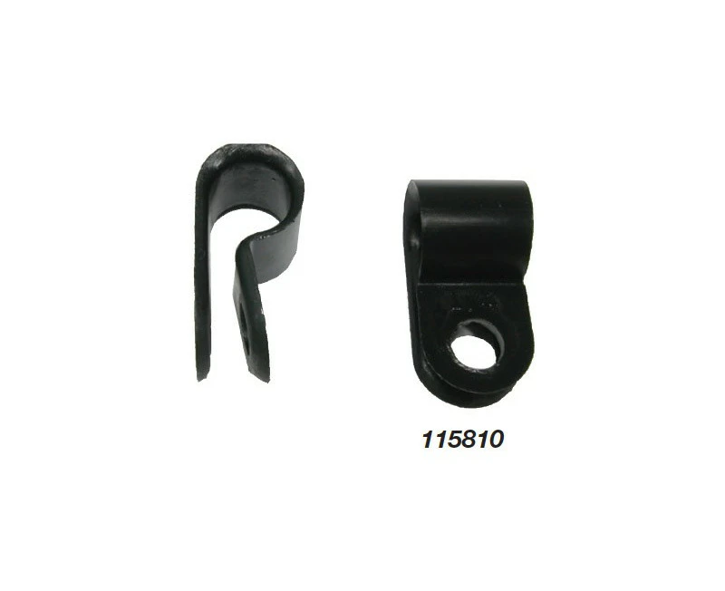 Nylon 'P' Cable Clip / Clamp 6mm Qty 25