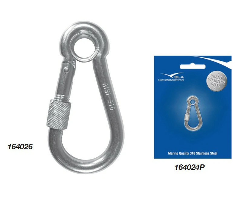 Stainless Steel Carabiner Hook - 60mm