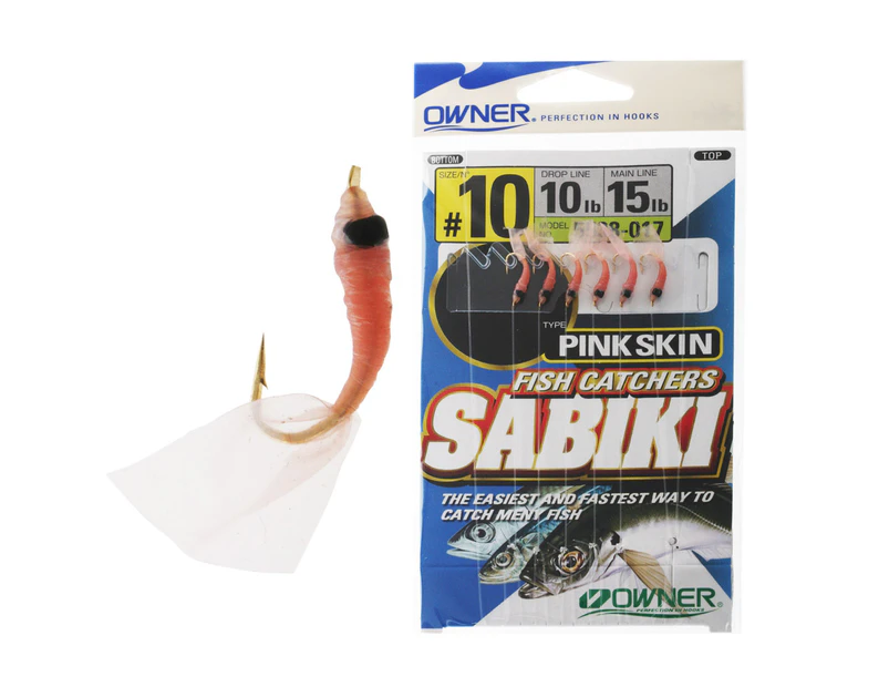 Owner Sabiki Bait Catcher Rig Shrimp with Lumo Bead Size 10