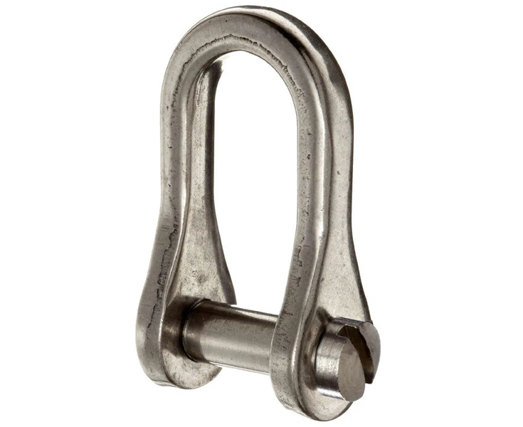 Ronstan RF151 Standard D-Shackle Slotted Pin 1/4inch 22mm L x 14mm W