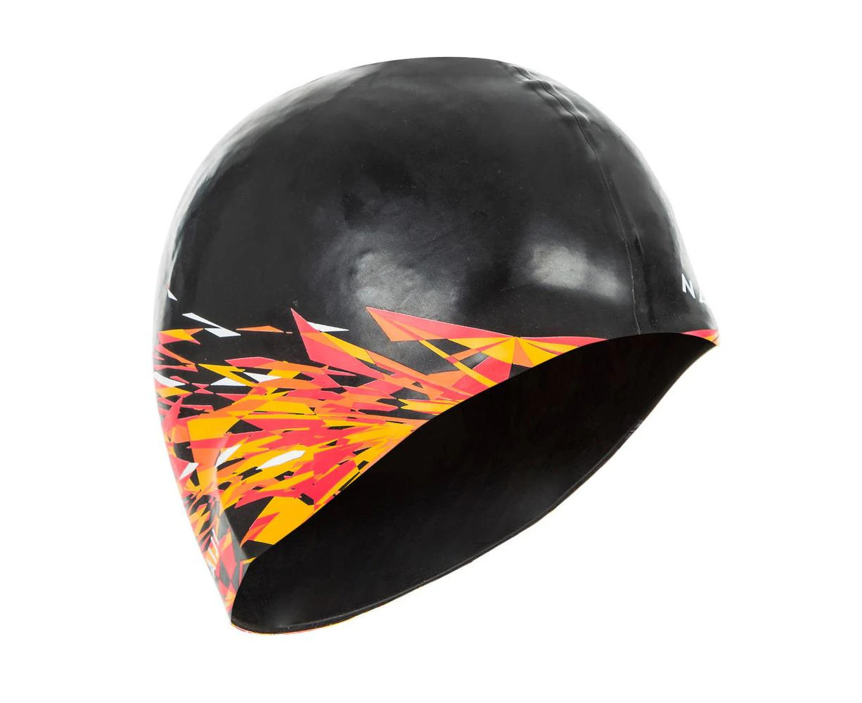 Nabaiji Graph Youth Silicone Swim Cap Black