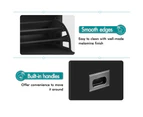 ALFORDSON Shoe Cabinet Bench Storage Rack Organiser Shelf 12 Pairs Black