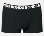 Bonds Men's Everyday Trunks Underwear 3-Pack - Black Stripe/Charcoal/Black
