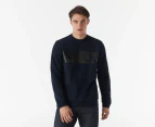 Calvin Klein Men's Monogram Iconic Crew Sweatshirt - Dark Sapphire