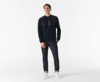 Calvin Klein Men's Monogram Iconic Crew Sweatshirt - Dark Sapphire