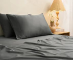 Sheraton Luxury 750 Thread Count Egyptian Cotton Blend Sheet Set - Charcoal