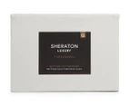 Sheraton Luxury 750 Thread Count Egyptian Cotton Blend Fitted Sheet & Pillowcase Set - Silver