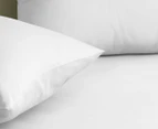 Sheraton Luxury 750 Thread Count  Egyptian Cotton Blend Fitted Sheet & Pillowcase Set - White