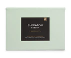 Sheraton Luxury 750 Thread Count Egyptian Cotton Blend Fitted Sheet & Pillowcase Set - Sage