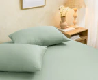 Sheraton Luxury 750 Thread Count Egyptian Cotton Blend Fitted Sheet & Pillowcase Set - Sage