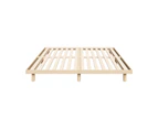 Oikiture Bed Frame Queen Size Wooden Base Bed Platform