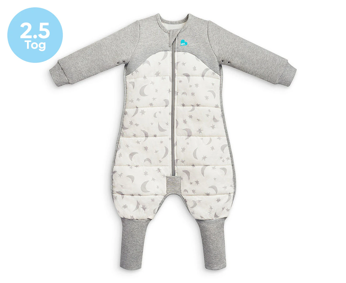 Love To Dream 2.5 Tog Sleep Suit - Moonlight White