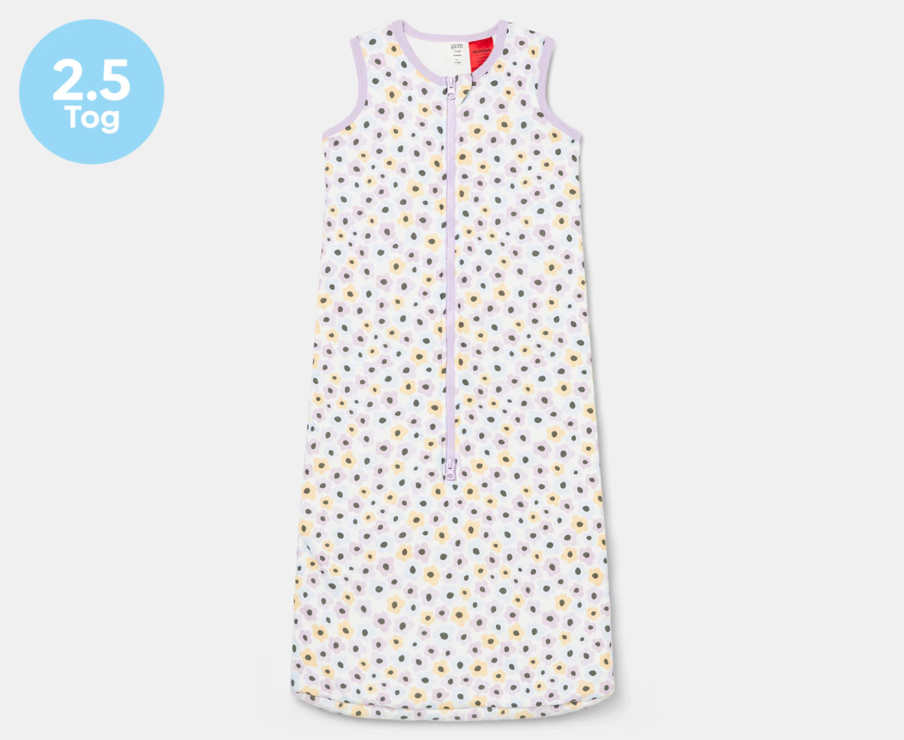 Gem Look 2.5 Tog Flower Sleeping Bag - Lilac