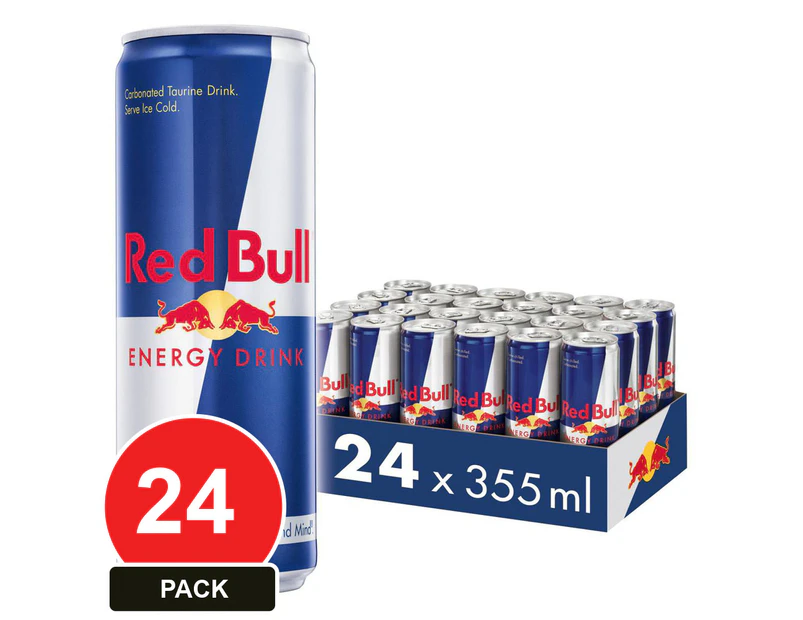 24 Pack, Red Bull 355ml Energy Drink Can