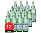 12 Pack, San Pellegrino 750ml Sparkling Mineral Water Glass 12pk x