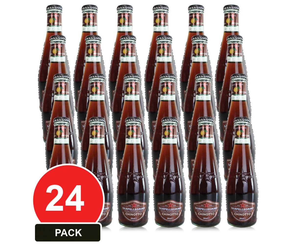 24 Pack, San Pellegrino 200ml Chinotto Glass