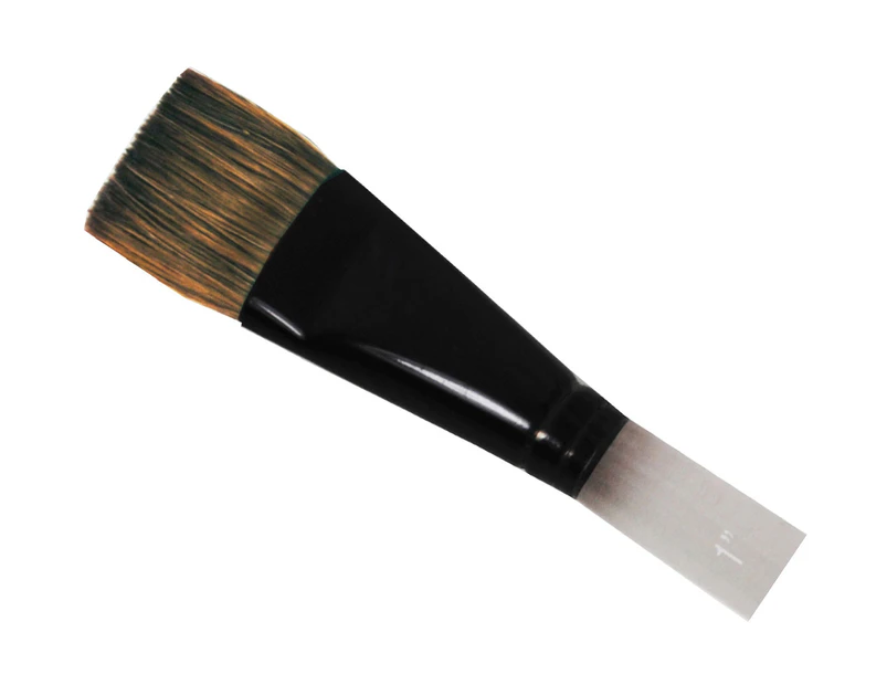 Daler-Rowney Graduate Acrylic/Oil Brush (Natural/Synthetic Mix) - Flat Wash 1"