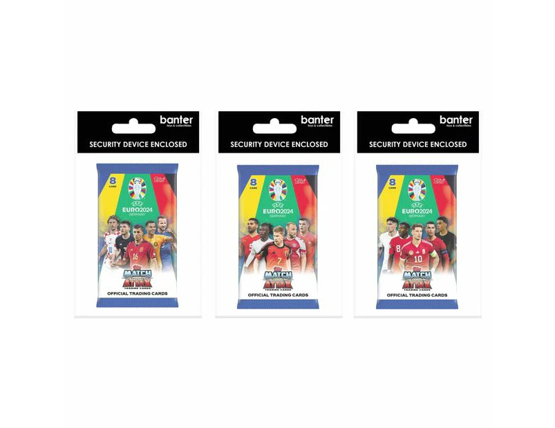 UEFA Match Attax EURO 2024 Edition Trading Cards - Booster Pack - Assorted* - Multi