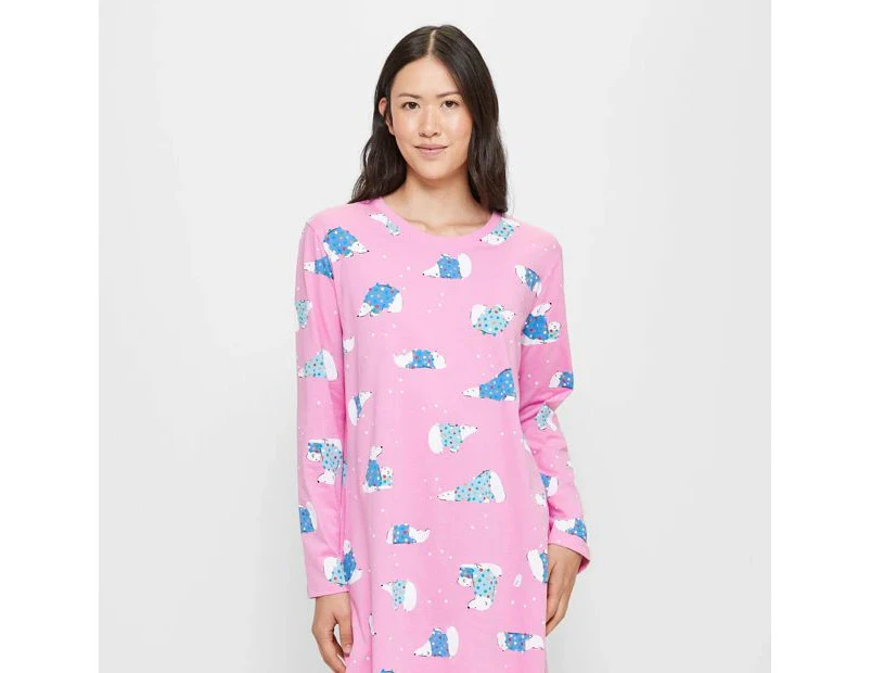 Target Long Sleeve Slogan Sleep Nightie