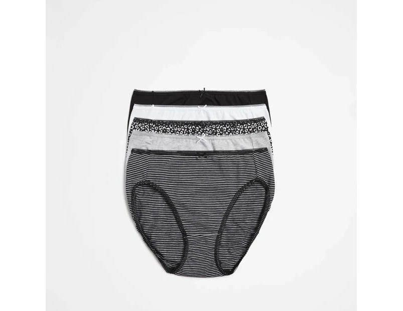 Target 5 Pack Cotton/Elastane High Cut Briefs