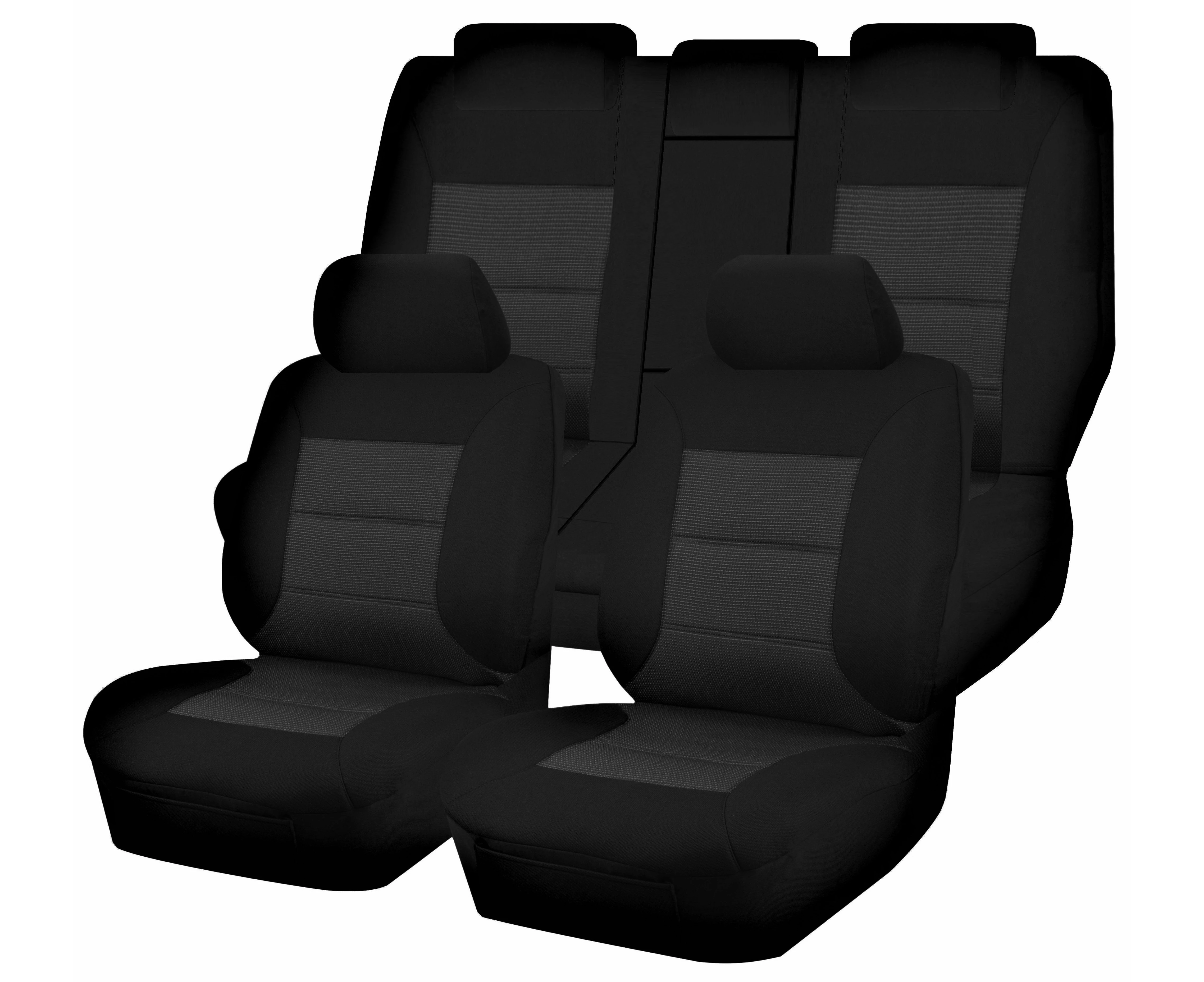 Seat Covers for TOYOTA RAV4 ACA33R-ACA38R-GSA33R SERIES 01/2006 - 2012 4X4 SUV/WAGON 5 SEATERS FR BLACK PREMIUM