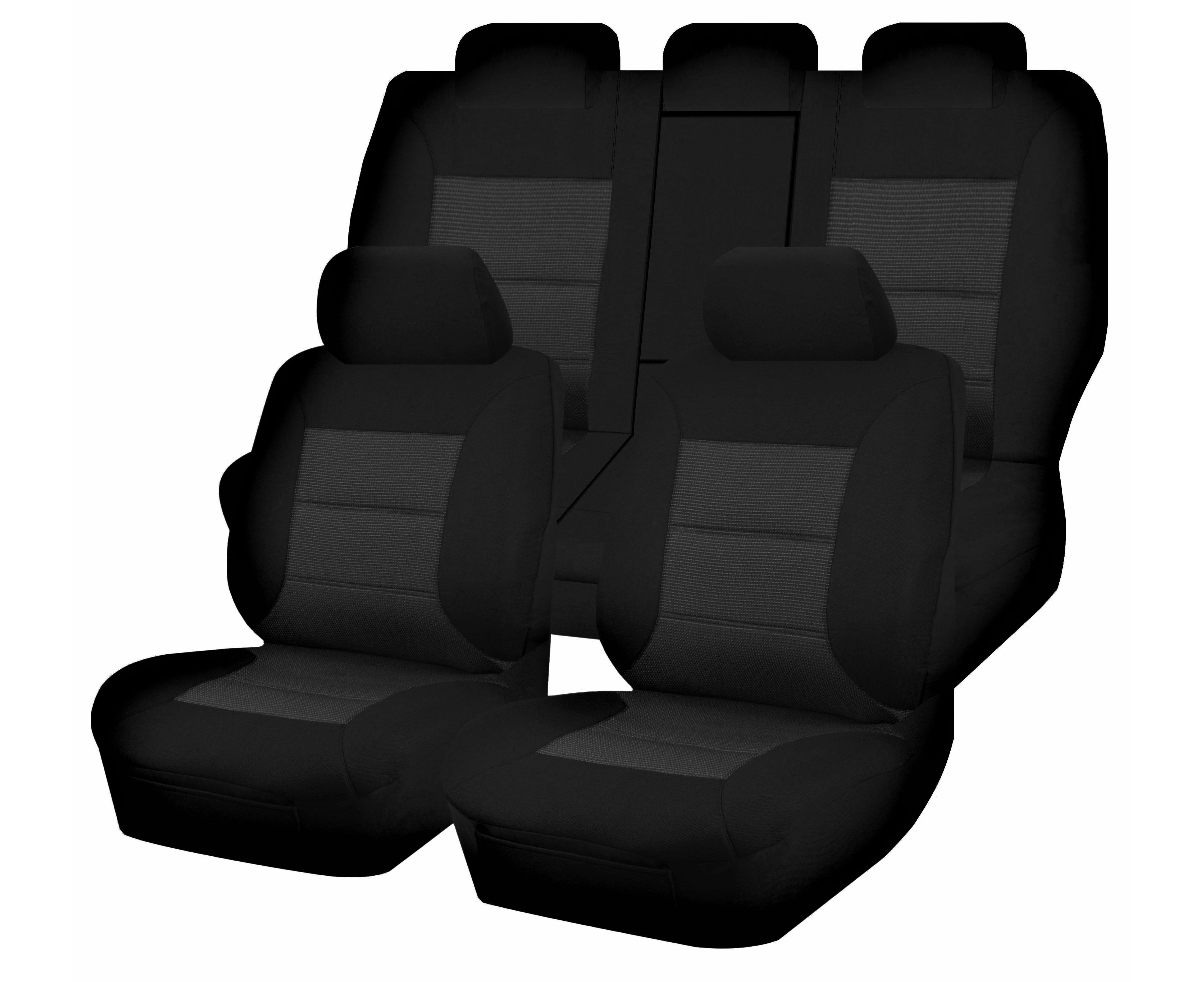 Seat Covers for TOYOTA RAV4 ALA49R.ASA44R .ZSA42R SERIES 02/2012 - 12/2018 4x2.4X4 SUV/WAGON 5 SEATERS FR BLACK PREMIUM