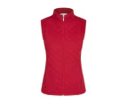 NONI B - Womens Vest - Quilted Fleece Vest - Red