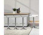 Bar Stools Set of 4 Adjustable Kitchen Stool Chairs White