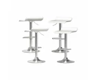 Bar Stools Set of 4 Adjustable Kitchen Stool Chairs White