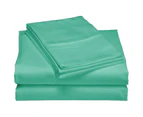 Super Soft Microfiber Queen Bed Sheet Set-Aqua