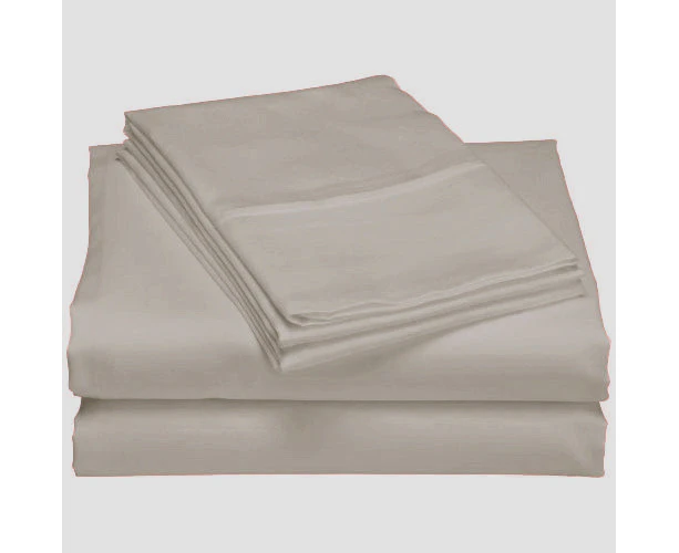 Super Soft Microfiber Double Bed Sheet Set-Ash