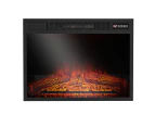 YOPOWER Electric Fireplace Inserts, 1800W Recessed Mounting Electronic Fireplace Heater with Remote Control