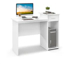 Giantex Computer Desk Home Office Workstation w/Storage Shelf Writing Desk Study Table White