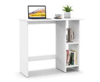 Giantex Home Office Computer Desk PC Laptop Table w/3-position Adjustable Shelf Work Writing Workstation White