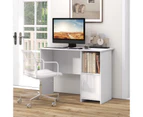 Giantex Storage Computer Desk Home Office Desk w/Open Shelf  Study Writing Table White
