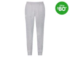 Canterbury Men's CCC Anchor Fleece Trackpants / Tracksuit Pants - Classic Marle/White