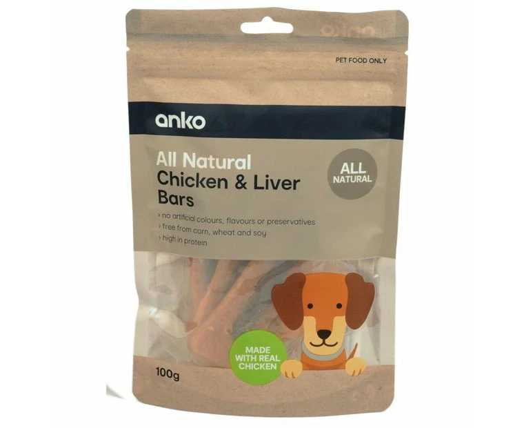 Pet Treats Chicken & Liver Bars - Anko