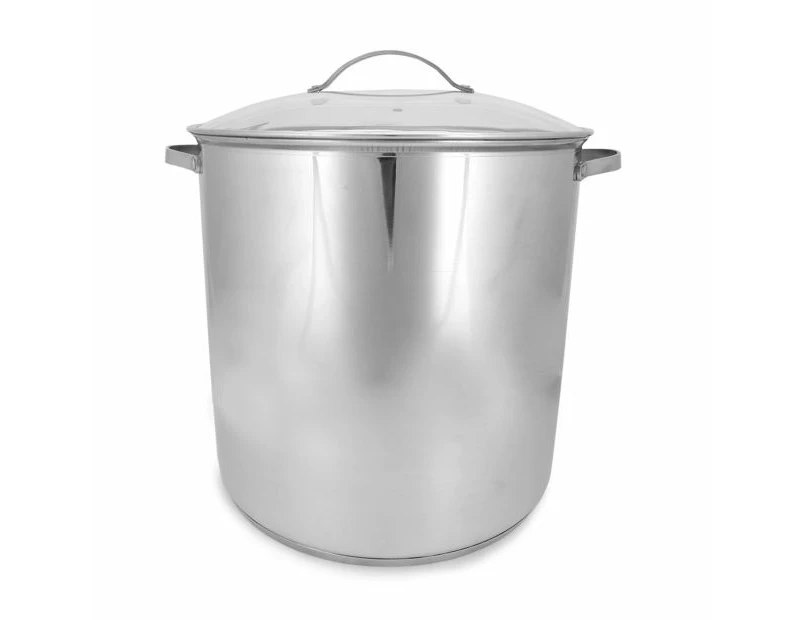 19L Stainless Steel Stock Pot, Silver - Anko