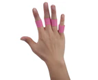 8Pcs Silicone Anti Slip Elasticity Golfer Swing Grip Golf Finger Band Cover Sets(Pink)